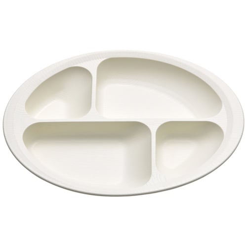 木目 すくいやすい仕切プレート クリーム