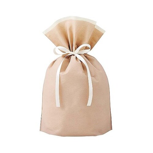 不織布リボン付きギフトバッグ コルク 幅