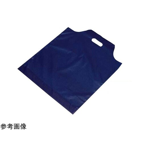 山型手提げポリ袋 紺 29.5×40×底