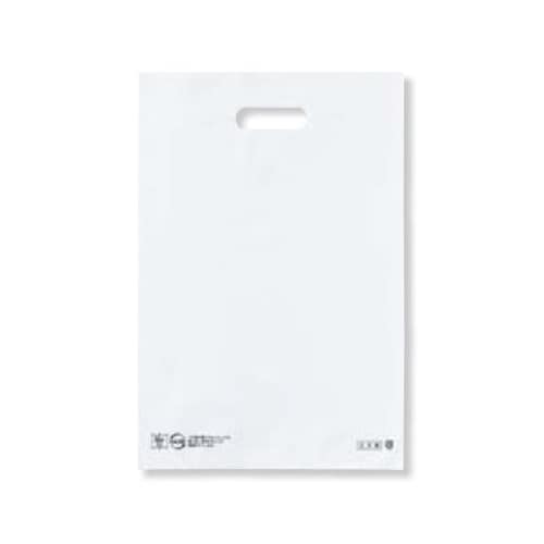 手提げポリ袋ハード型 白 19×28cm