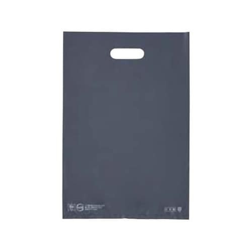 手提げポリ袋ハード型 ダークグレー 50