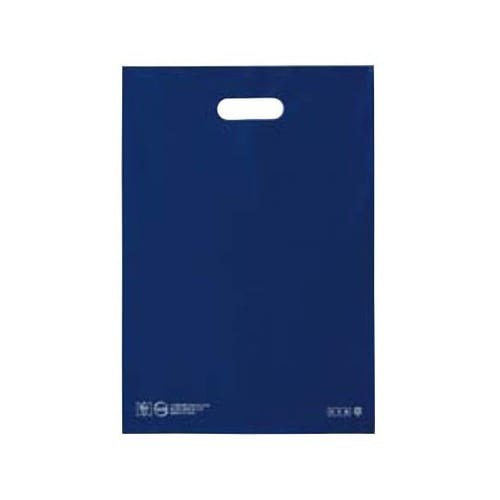 手提げポリ袋ソフト型 ネイビー 19×2