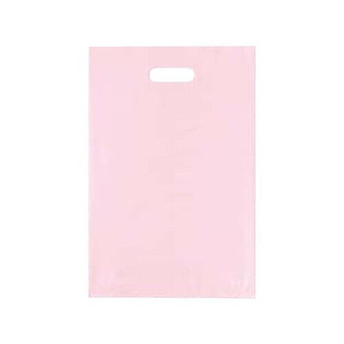手提げポリ袋ソフト型 ピンク 19×28