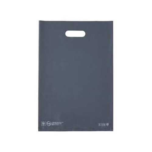 手提げポリ袋ソフト型 ダークグレー 40