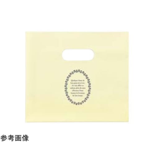 梨地手提げポリ袋 フレンチ クリーム 幅