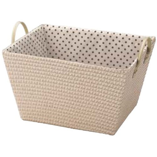 布張りバスケット ベージュ 61−813