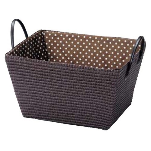 布張りバスケット ブラウン 61−813