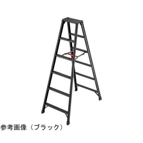 アルミ軽量脚立 脚軽 ブラック 6段 高