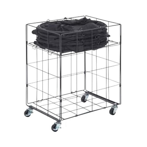 メッシュ布バスケット Lサイズ 置き台セ