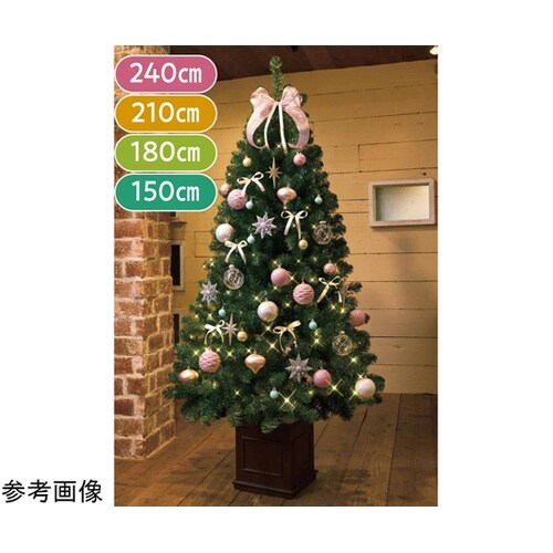 木製ベースクリスマスツリーセット レッド