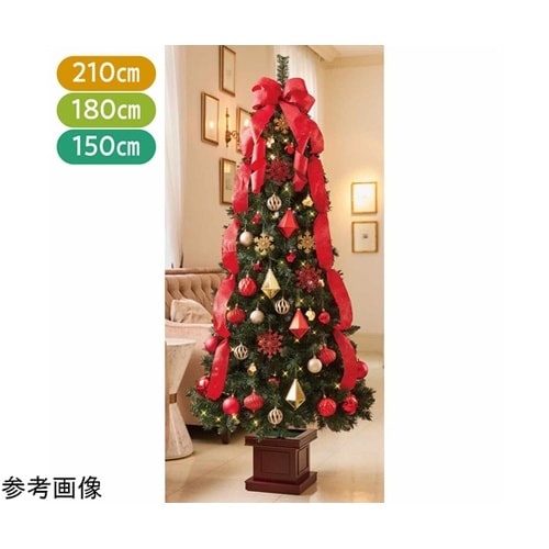 木製ベース スリムクリスマスツリーセット