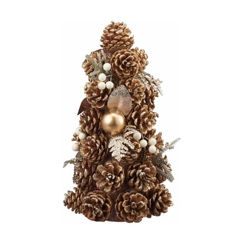 ナチュラルコーンクリスマスツリーゴールド