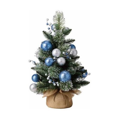 バーラップクリスマスツリー 60cmブル
