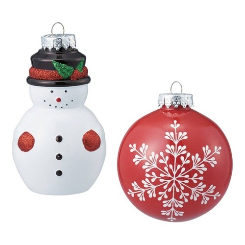 【4個】 キャラクターオーナメントスノー