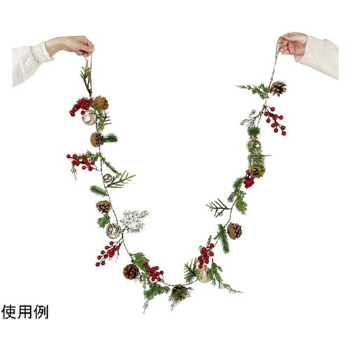 ナチュラル クリスマスガーランド 長さ2