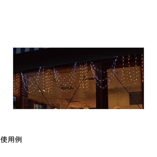 LED263球 3連ドレープライトホワイ