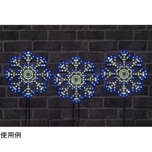 LED3連モチーフライトスノーフレーク