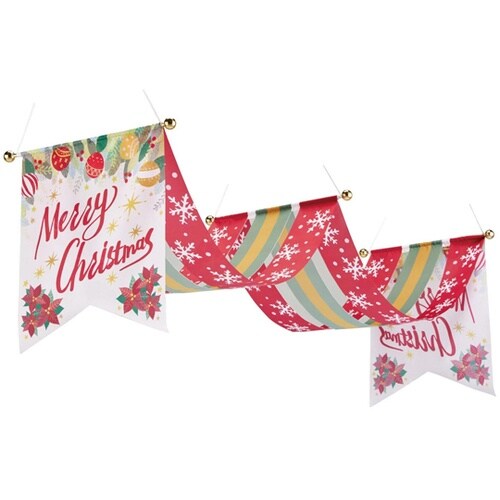 メリークリスマス ウェーブペナント 48