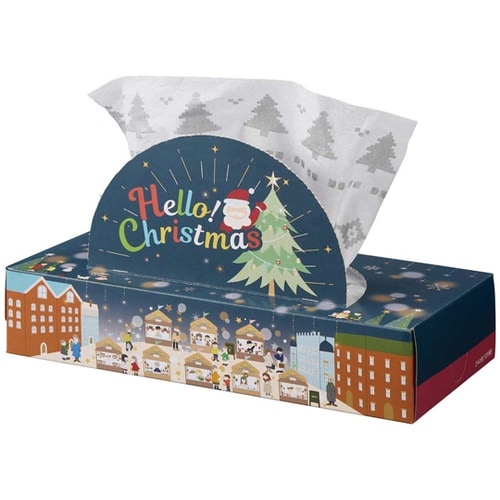 【60個】 クリスマス柄箱ティッシュ 4