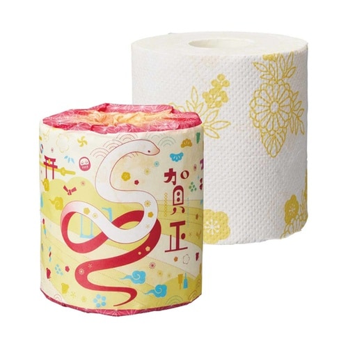 【60個】 干支(巳)柄トイレットペーパ