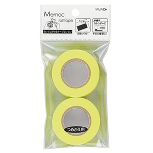 メモックロールテープ 7mm レモン 詰替用4巻入