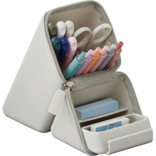 カクスタ ワイド 引き出し付 グレージュ