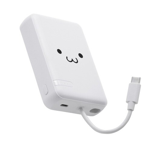 モバイルバッテリー10000mAh一体型しろちゃん