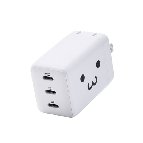 USB充電器 C×3 67W しろちゃん