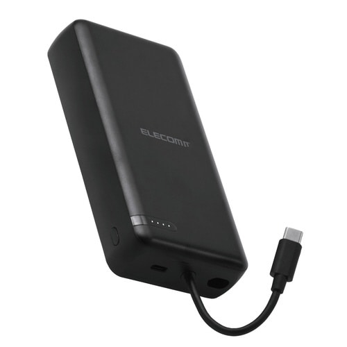 モバイルバッテリー20000mAh一体型 ブラック