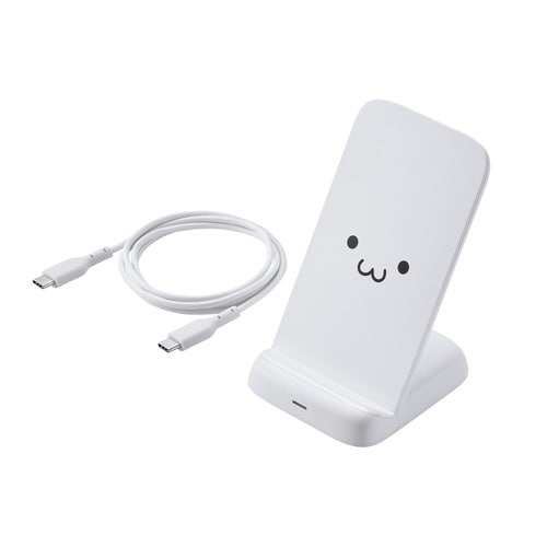 ワイヤレス充電器 スタンド Qi認証 しろちゃん