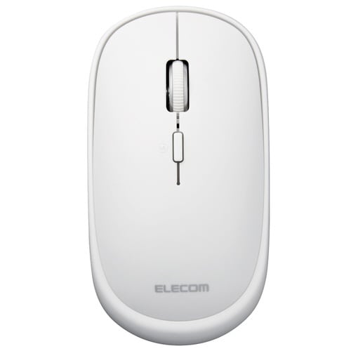 薄型無線マウス 充電式 BT接続 ホワイト