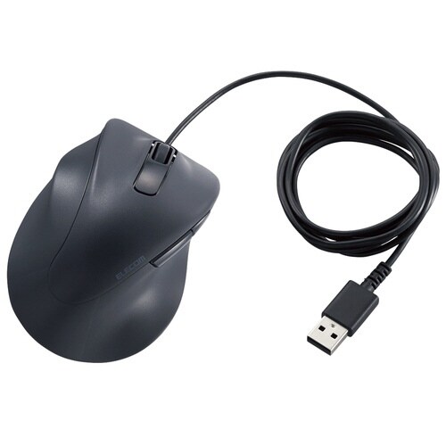 有線マウス 左手専用 Sサイズ ブラック