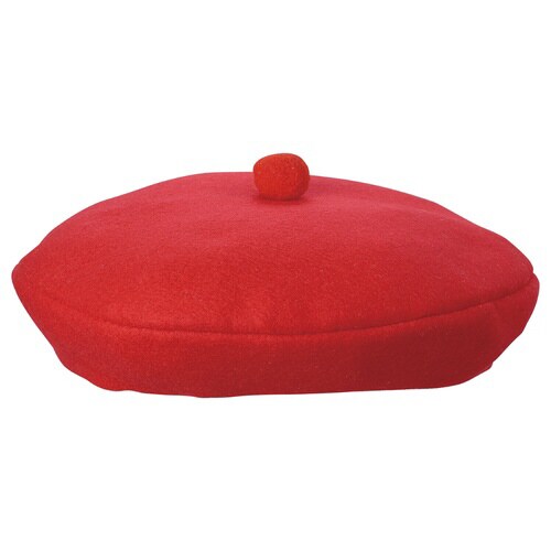 フェルト ベレー帽 赤