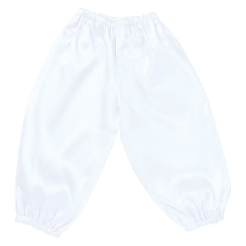 ソフトサテン サルエルパンツ C 白