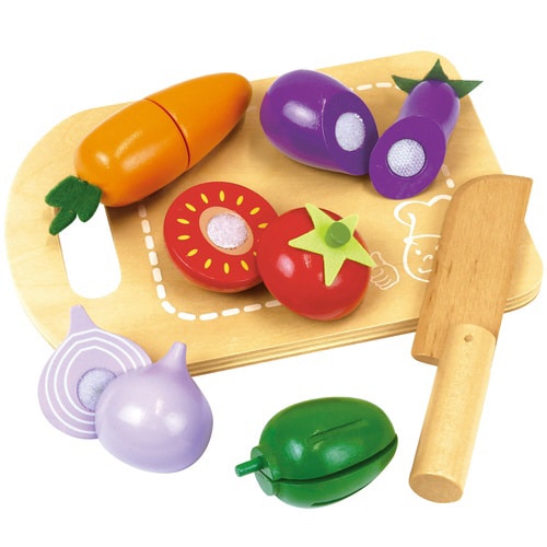 木製おままごとセット やさい ラッピング袋付き