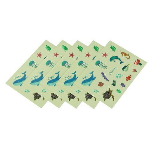 うみのいきものシール 5枚組