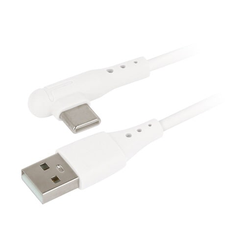 タイプCケーブル1mL字タイプ ホワイト