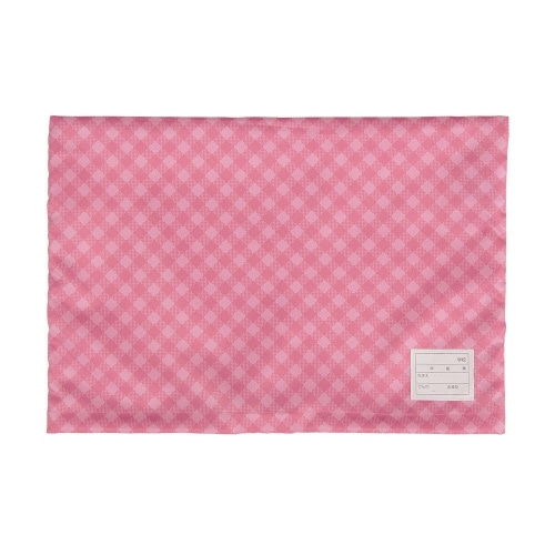 防災ずきん用カバー チェック ピンク