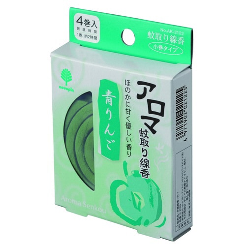 アロマ蚊取り線香 青りんご4巻