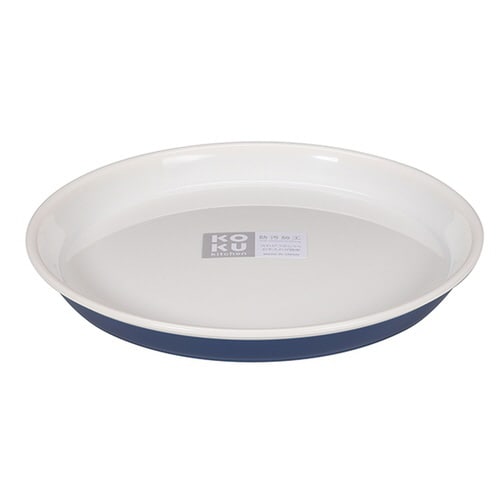 ラウンド平皿 小 アイアンブルー