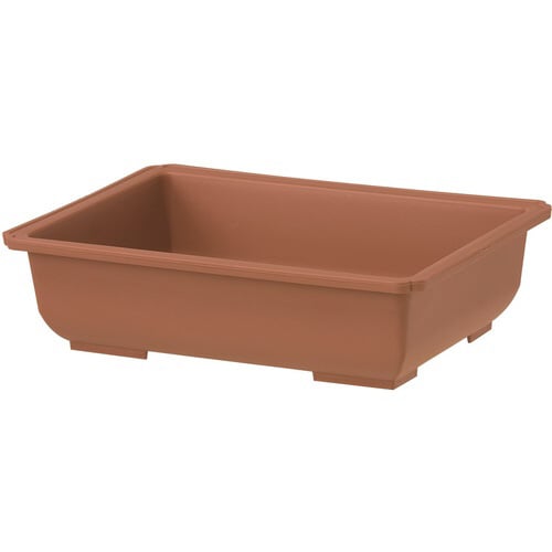 長方鉢 9号 ブラウン