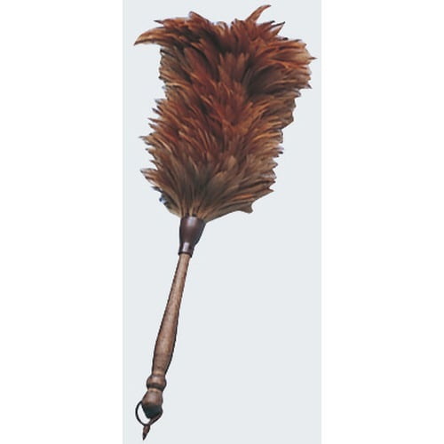 ハンディ羽根ハタキ 茶