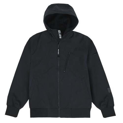 長袖パーカー ブラック