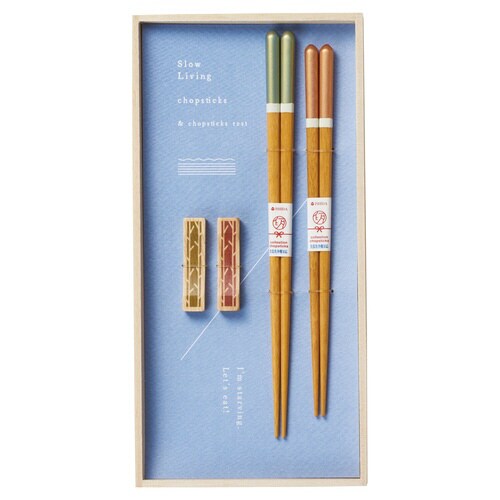 桐箱箸置付夫婦箸