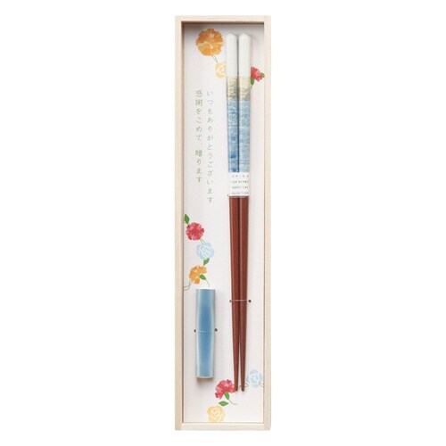 桐箱箸置付 ペアミント B