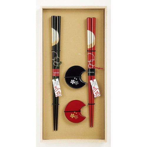 一双 宵待月&箸置華桜2P