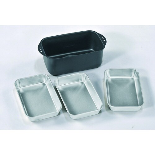 天ぷら角ステンレスバット3枚セット