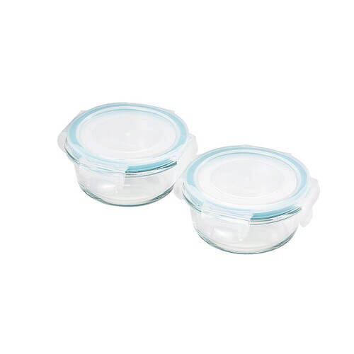 耐熱ガラス容器 丸2点セット
