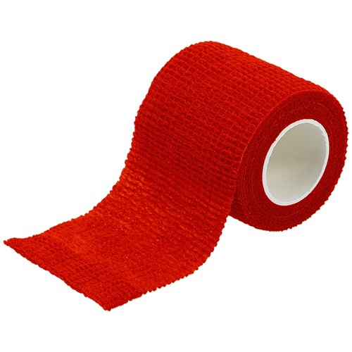伸縮カラーテープ レッド