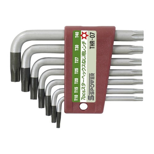 7pcsスターヘックスネジ用レンチ